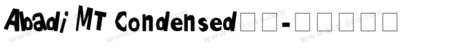 Abadi MT Condensed字体字体转换